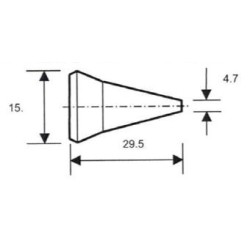 Buse ronde DI 1,6mm, 1/4"