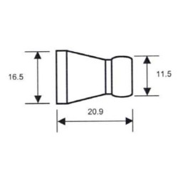 Rouleau de flexible articulés de 1/4" env. 25 m de long, sans illustr.