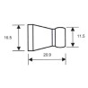 Versatile jointed hoseoll 1/4", length approx. 25cm long without pic. 