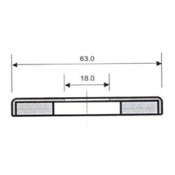 Aimant rond, DE 63mm, DI 18mm