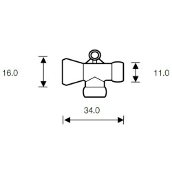 Distribuidor-T 1/4"