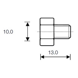 Tapa roscada de cierre 1/8"