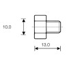 Hexagonal closing cap 1/8"