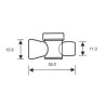 Control valve for versatile jointed hose 1/4"