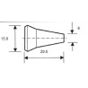 Buse ronde DI 3,2mm, 1/4"