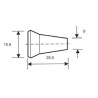 Buse ronde DI 6,4 mm, 1/4"