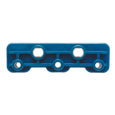 Fijador triple para distribuidor -T 1/4"