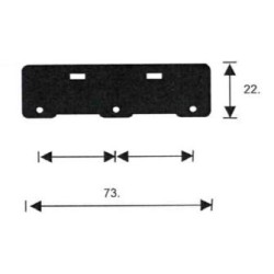 Fijador triple para distribuidor -T 1/4"