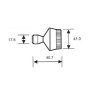 Buse plate 16 trous, 1/4", DI 1mm