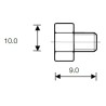 Hexagonal closing cap 1/4"