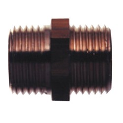 Mamelon double fileté 2 FE 1/4"
