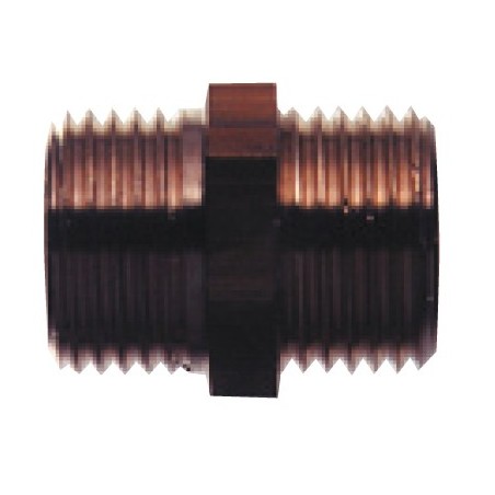 Mamelon double fileté 2 FE 1/4"