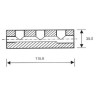 Distribuidor monobloque 4 salidas 1/4" y RI 3/8"