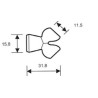 Embranchement en Y 1/4"