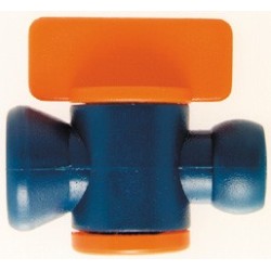 Grifo de parada resistente a los ácidos para manguera articulada 1/4"