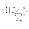 Elbow fitting 90º, 1/4"