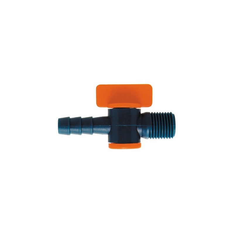 Robinet d´arret pour flexible en plastique, NPS FE 1/4" Robinet d´arret pour flexible en plastique, NPS FE 1/4"