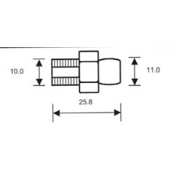 Empalme por rosca NPT 1/8"