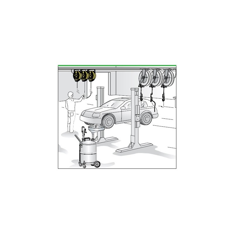 Hose-reel S.300, Air/Water, 20 bar-40ºC Hose-reel S.300, Air/Water, 20 bar-40ºC