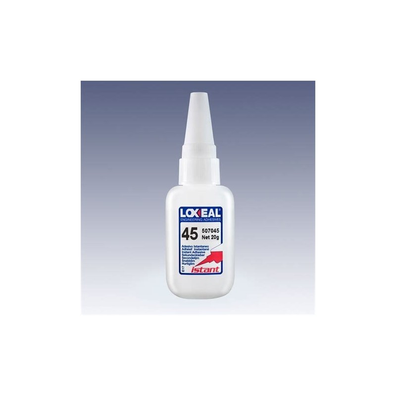 Loxeal 45 Adhesivo de cianoacrilato, 20gr.