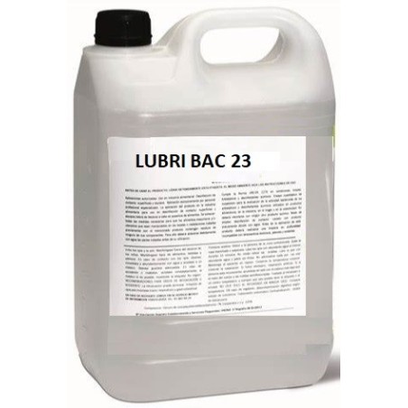 LUBRI BAC 23, 5L - Detergente desinfectante bacteriano