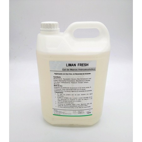 Gel de manos hidroalcohólico con Aloe Vera, 5L