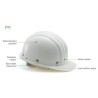 Casco 3772 blanco. Alta temperatura (Hasta 150ºC). Ajuste arnés ROTOR Casco 3772 blanco. Alta temperatura (Hasta 150ºC). Ajuste arnés ROTOR