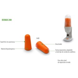 Tapones Auditivos de Protección DCMAX 200