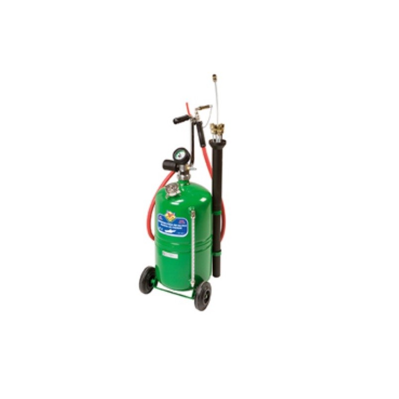Waste oil drainer with 24-litre wheel-mounted tank Waste oil drainer with 24-litre wheel-mounted tank