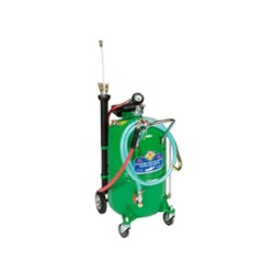 Waste oil drainer with 65-litre wheel-mounted tank 