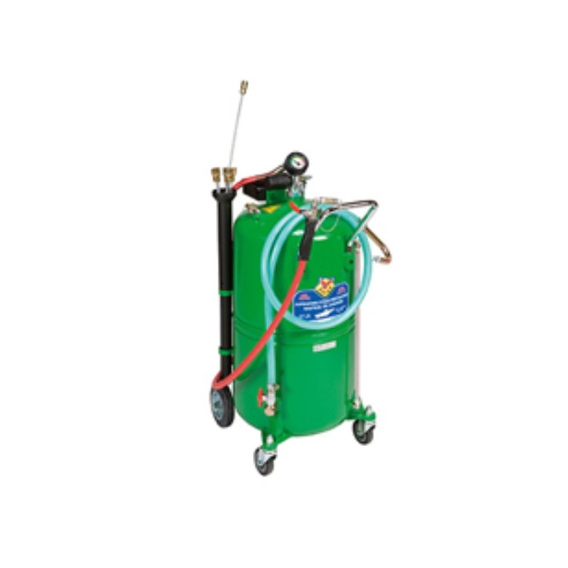Waste oil drainer with 90-litre wheel-mounted tank Waste oil drainer with 90-litre wheel-mounted tank