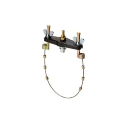 Universal adjustable bridle for stoppers to pressure
