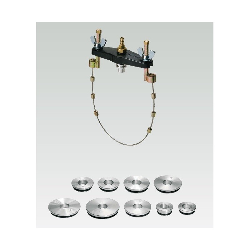 Brida universal regulable con tapones a presión Brida universal regulable con tapones a presión