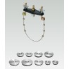 Universal adjustable bridle with stoppers to pressure