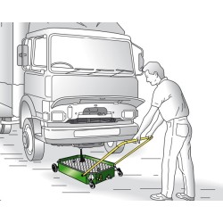 Waste oil drainers for pits. 