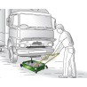 Waste oil drainers for pits. 