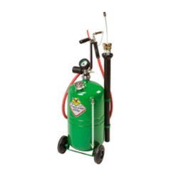 Waste oil drainers for pits. 