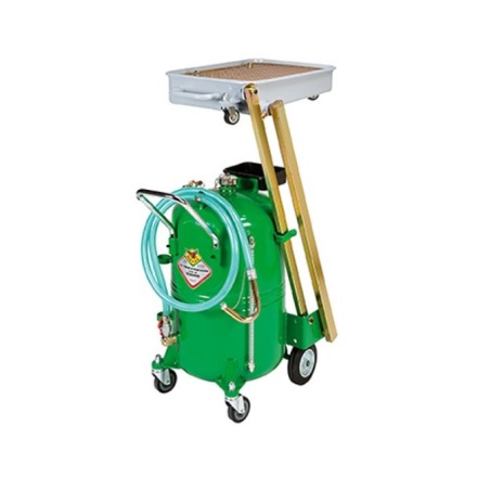 Recuperador/aspirador de aceite usado a pantógrafo universal