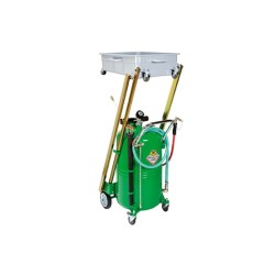 Récupérateur/aspirateur d’huile usée à pantographe universel pour camions,  115 litres