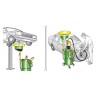 Aspirateur d’huile pneumatique mobile avec réservoir de 90 l,