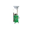 Air-operated oil drainer with transparent chamber, wheel-mounted 90-litre tank 