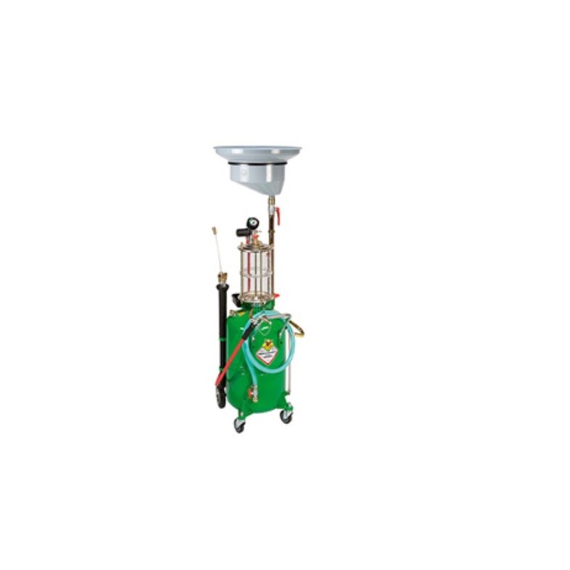 Récupérateur/aspirateur d’huile usée combiné avec bol transparent, réservoir mobile de 65 litres Récupérateur/aspirateur d’huile usée combiné avec bol transparent, réservoir mobile de 65 litres