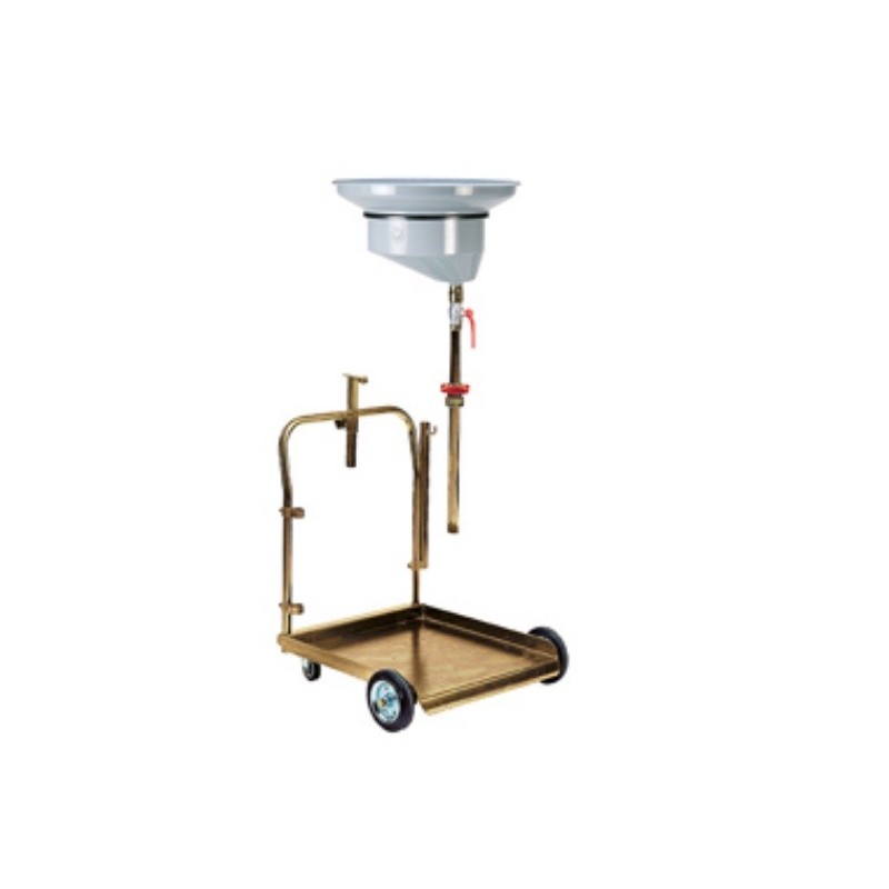 Waste oil drainer for drums composed of art. 80200 Trolley for 180/220 kg drums. Waste oil drainer for drums composed of art. 80200 Trolley for 180/220 kg drums.