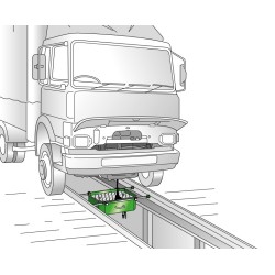 Floor-mounted waste oil drainer