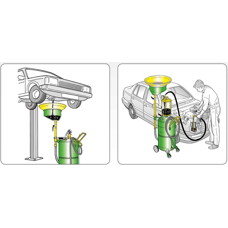 Waste oil drainer Waste oil drainer