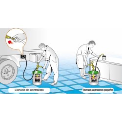 Hand-operated pump for transferring grease