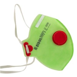 Mascarilla auto filtrante plegada con válvula, R2000 P2DV, 20uds