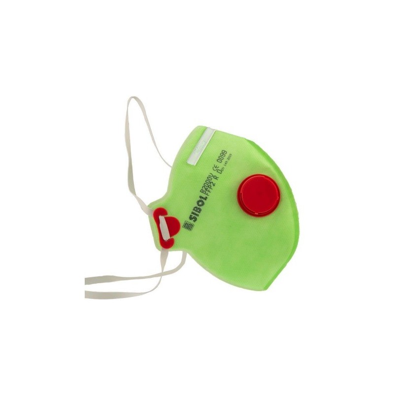 Mascarilla auto filtrante plegada con válvula, R2000 P2DV, 20uds Mascarilla auto filtrante plegada con válvula, R2000 P2DV, 20uds