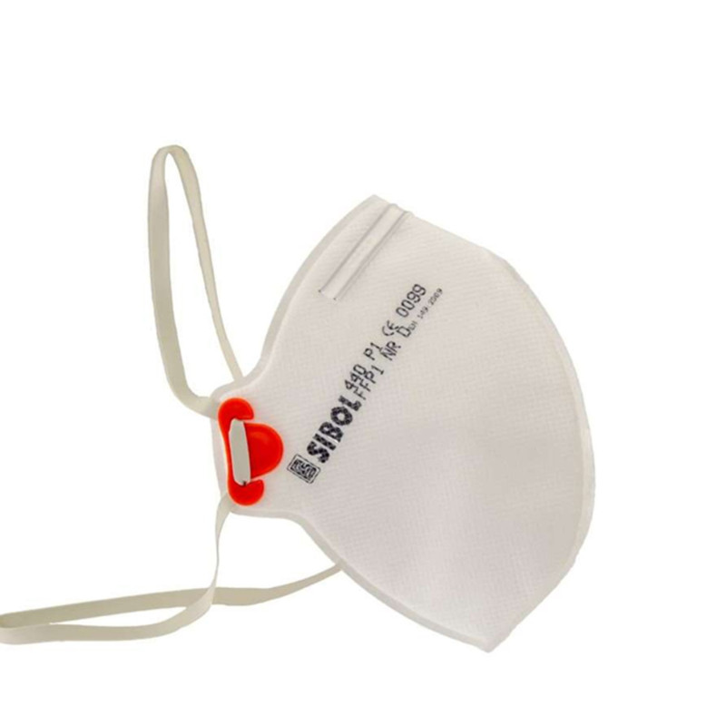 Masque autofiltrant plié P1D FFP1, boîte de 20 unités