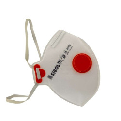 Foldable self-filtering mask P1DV FFP1 with valve, box 20pcs